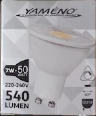 Lampe Led Gu10 7w 4400k Blanc Neutre Dimmable CRI85 540lm 60 degr