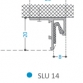  De Gamme SLIM Lisse Aluminium fixation plafond, finition invisible, joint creux.