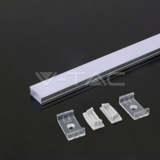 Rail alu blanc pour ruban led