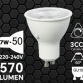 Lampe Led Gu10 CCT Blanc 3000k 4000k 6000k Dimmable CRI90 570lm 60